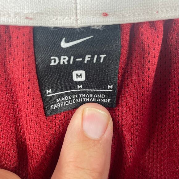 Nike Dri-Fit On Field Oklahoma OU Track Pants Men's M Red/White Zip Leg/Pocket - Picture 6 of 13